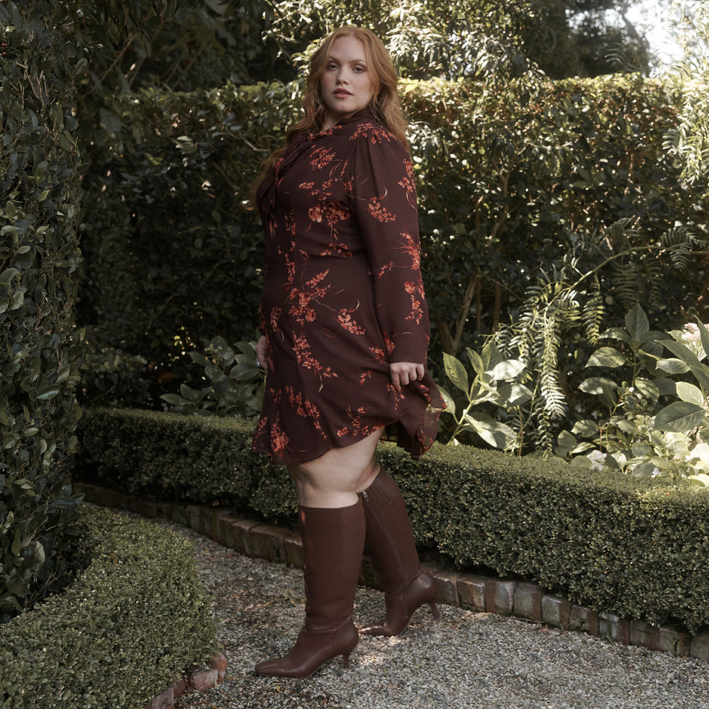 Gyra Extra Wide Calf Chocolate Boots | Leather Wide Calf Boots
 – Dolce Vita / Dolce Vita