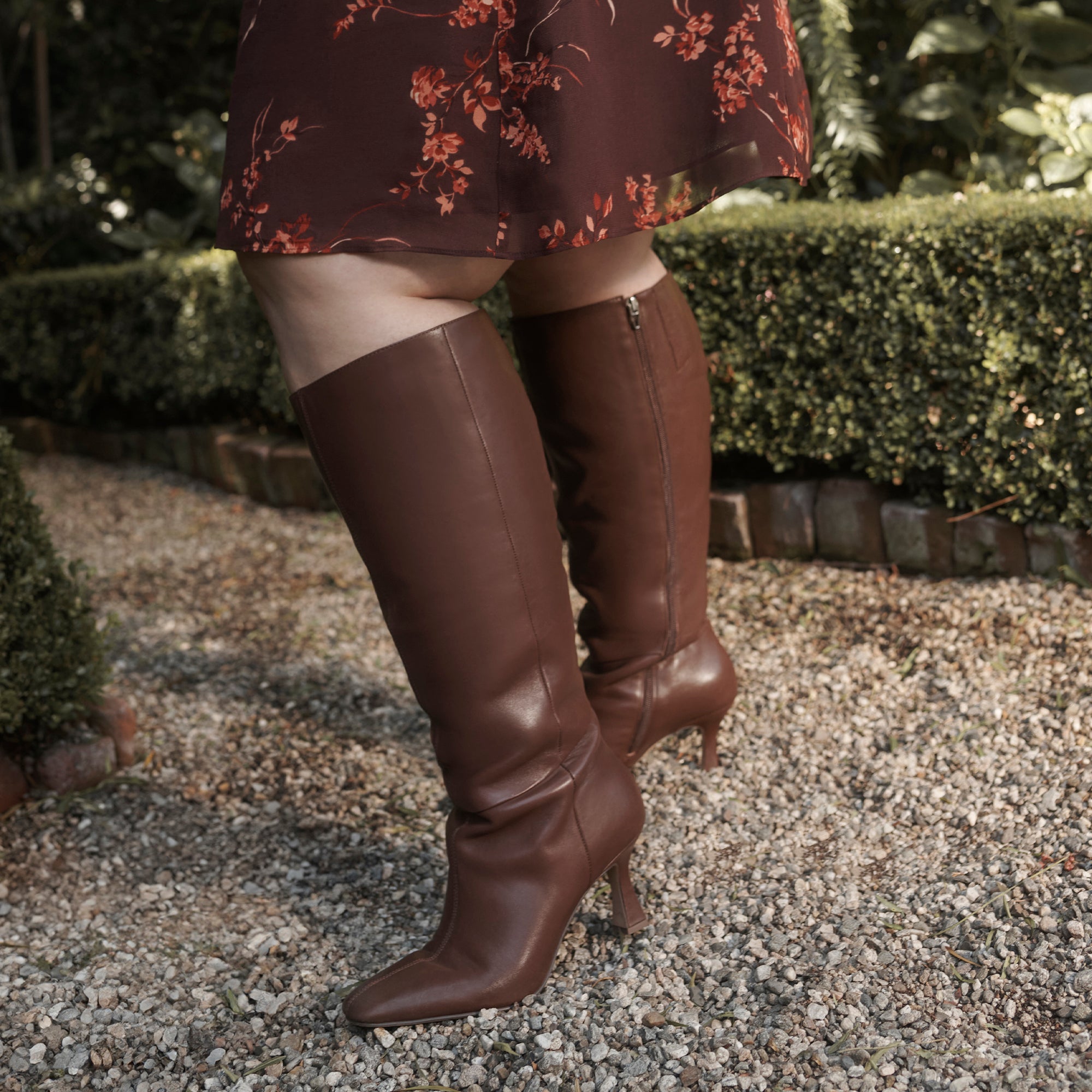 Gyra Extra Wide Calf Chocolate Boots | Leather Wide Calf Boots
 – Dolce Vita / Dolce Vita