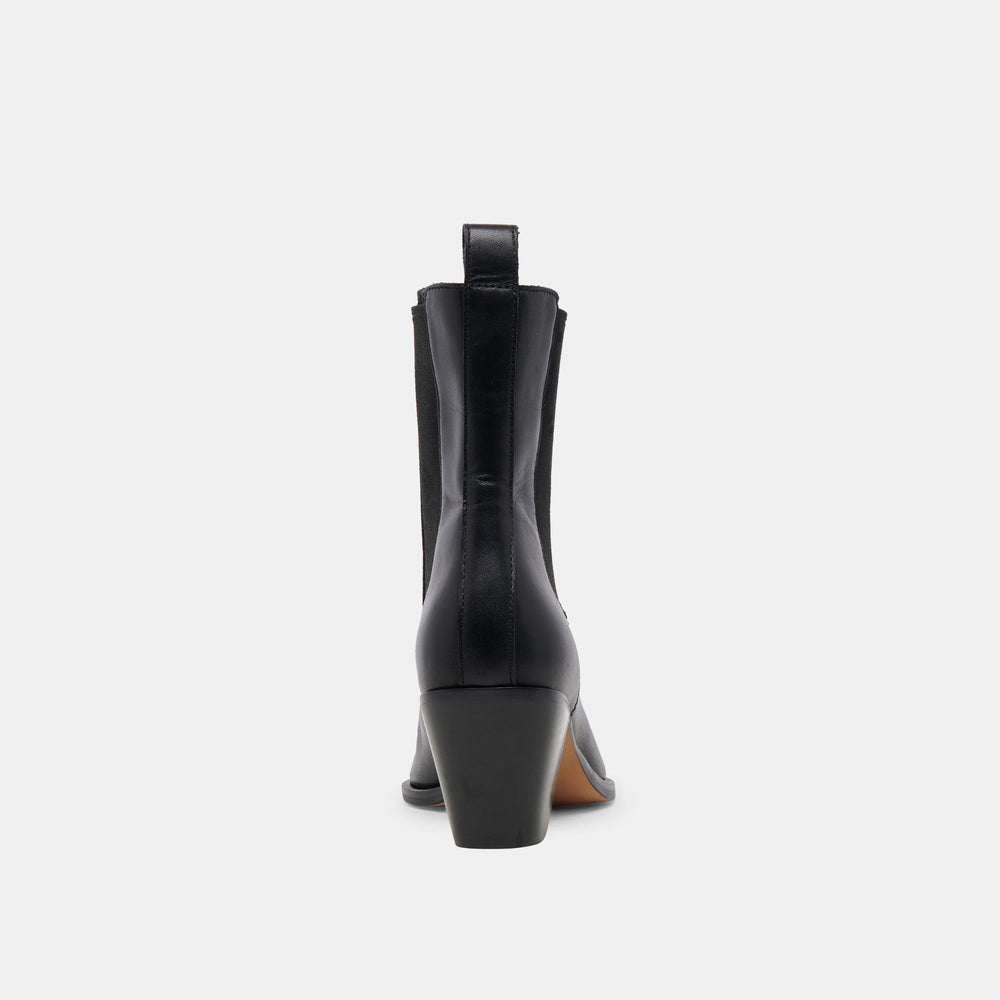 SHADIE H2O WIDE BOOTIES BLACK LEATHER
 – Dolce Vita / Dolce Vita