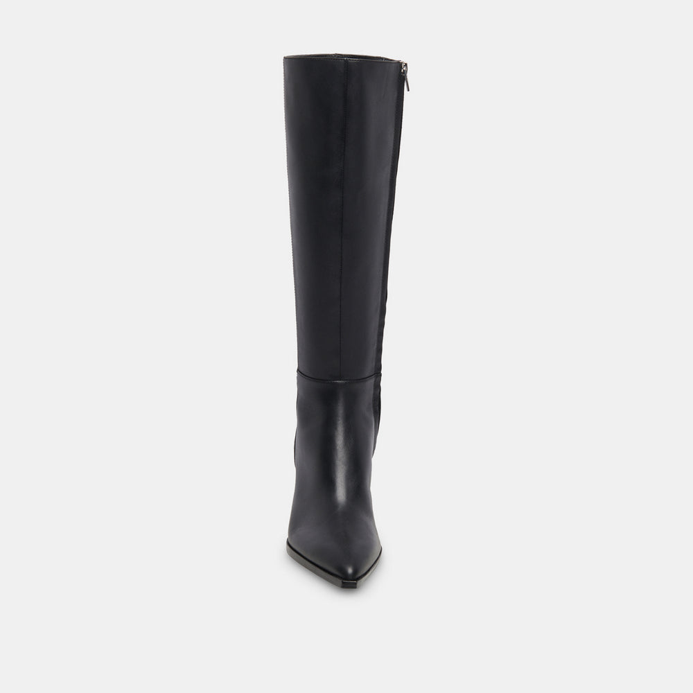 Auggie Black Leather Boots / Dolce Vita