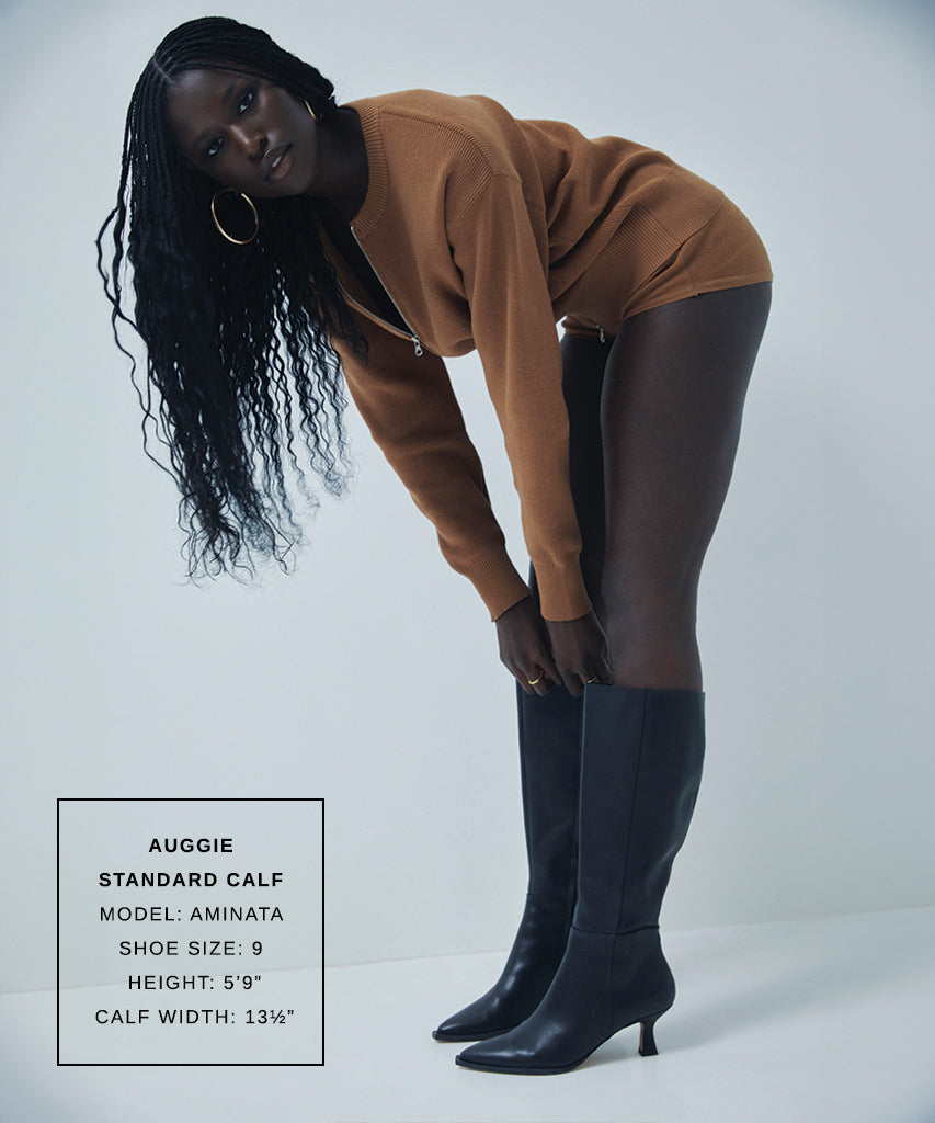 Auggie Black Leather Boots / Dolce Vita