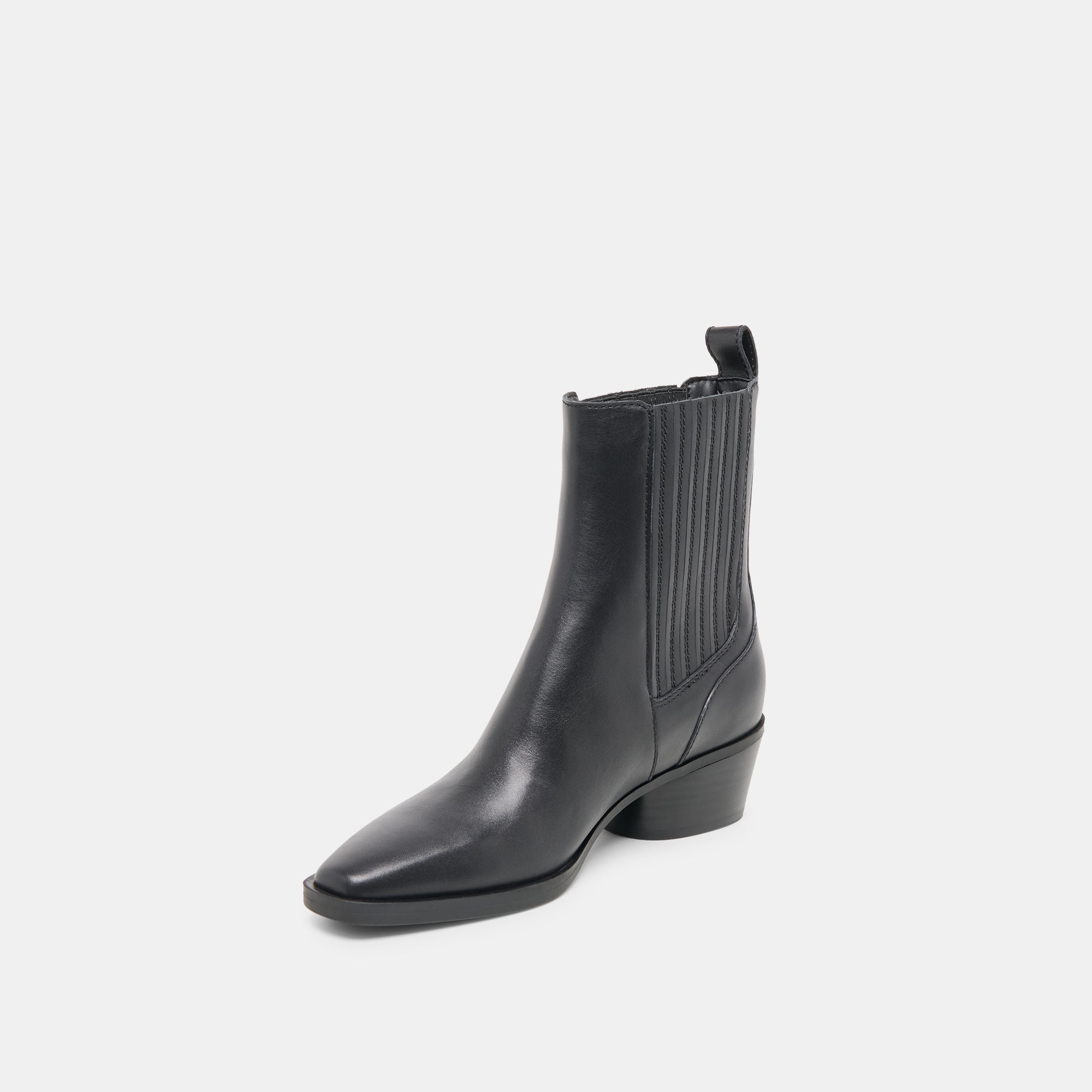 Faint H2O Waterproof Black Leather Booties / Dolce Vita