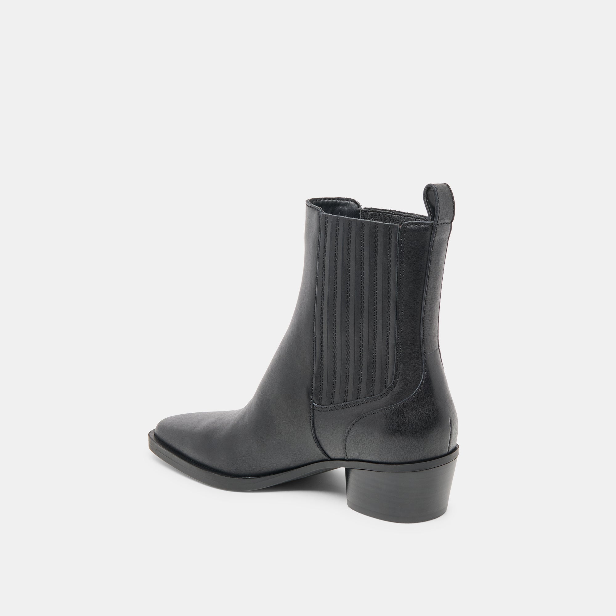 Faint H2O Waterproof Black Leather Booties / Dolce Vita
