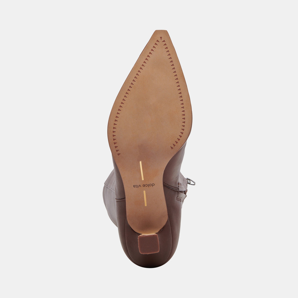 Auggie Boots | Chocolate Leather Boots by Dolce Vita / Dolce Vita