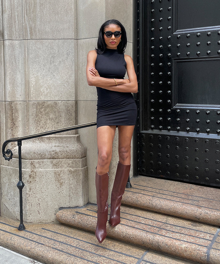 Auggie Boots | Chocolate Leather Boots by Dolce Vita / Dolce Vita