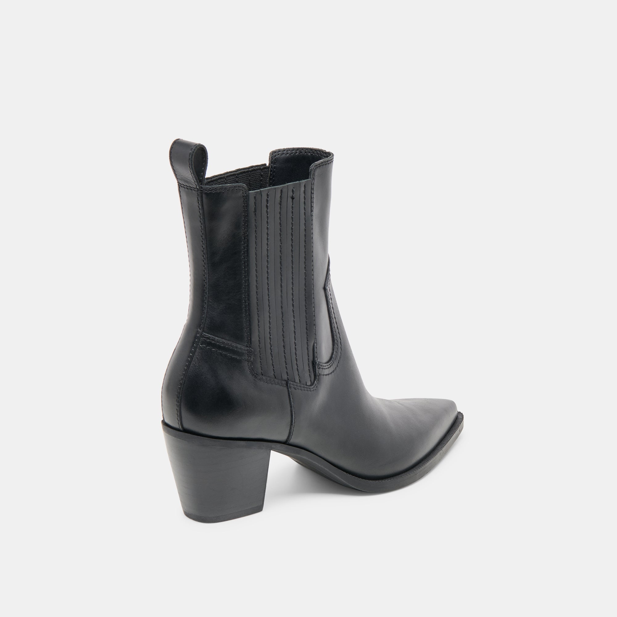 Slim Black Leather Booties / Dolce Vita