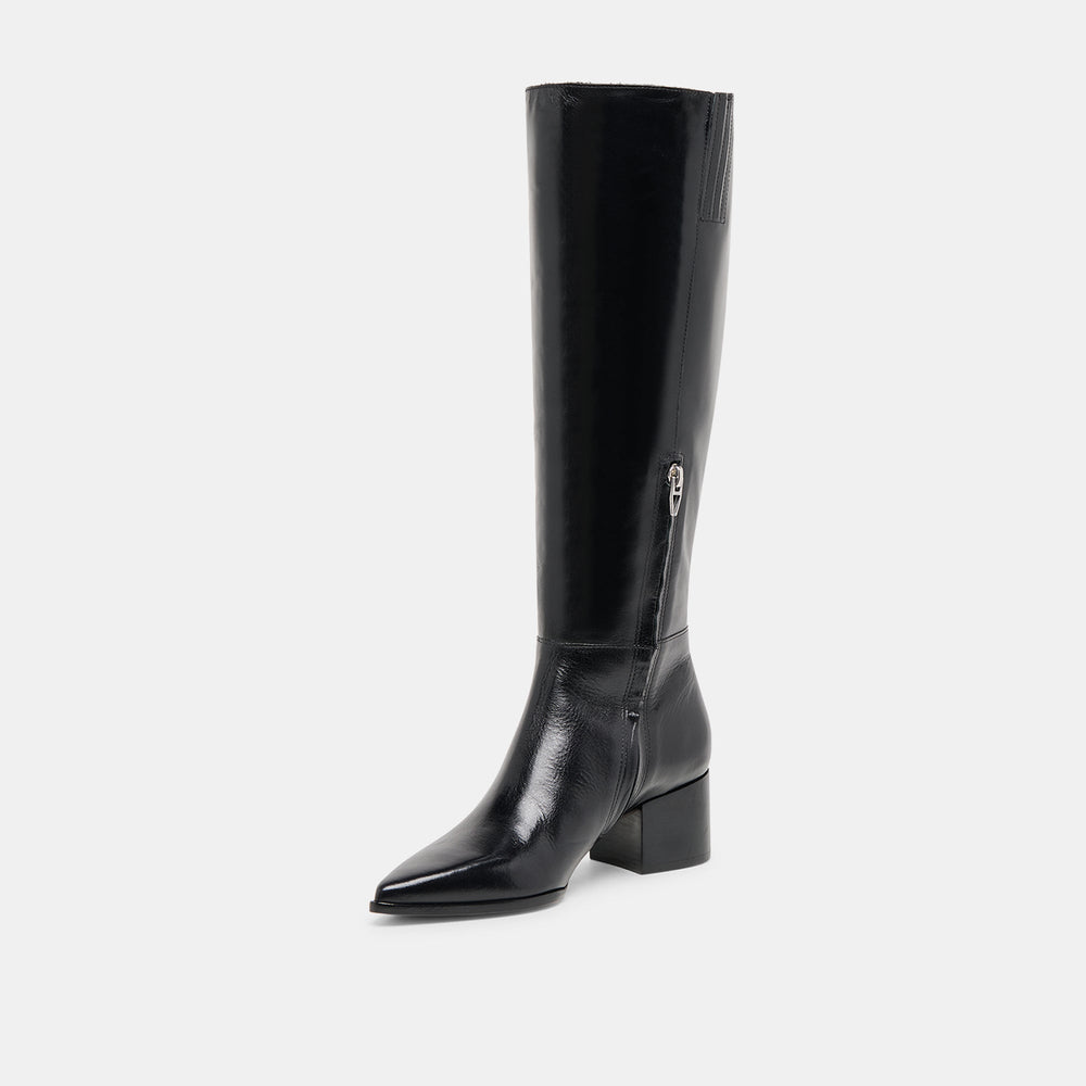Kirson Black Leather Boots / Dolce Vita