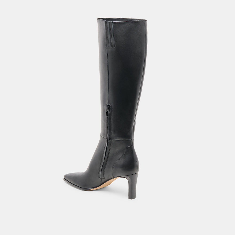 Emmi Black Leather Boots / Dolce Vita