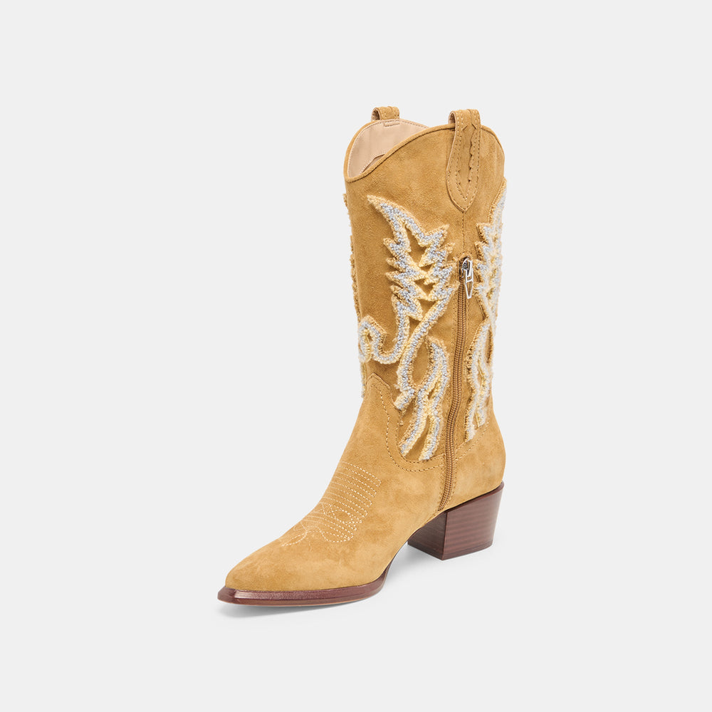 Vila Caramel Suede Boots / Dolce Vita