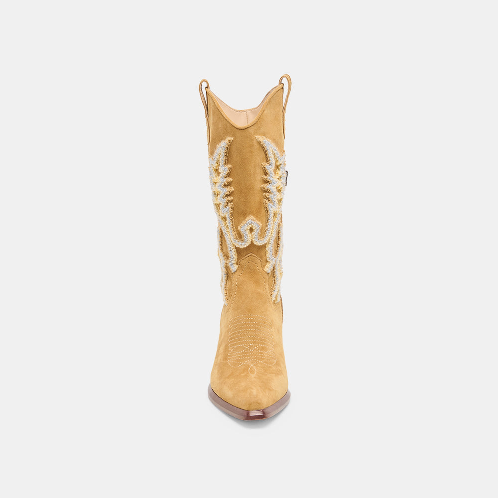 Vila Caramel Suede Boots / Dolce Vita