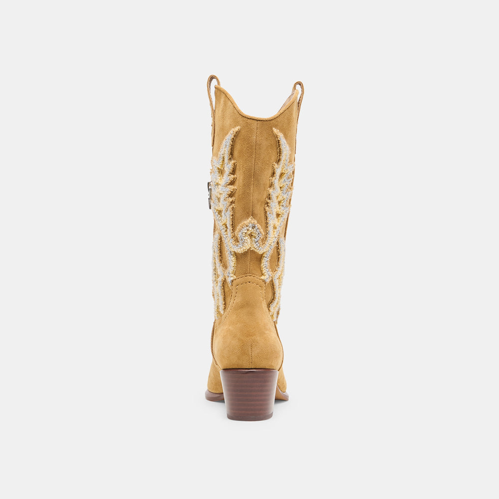 Vila Caramel Suede Boots / Dolce Vita