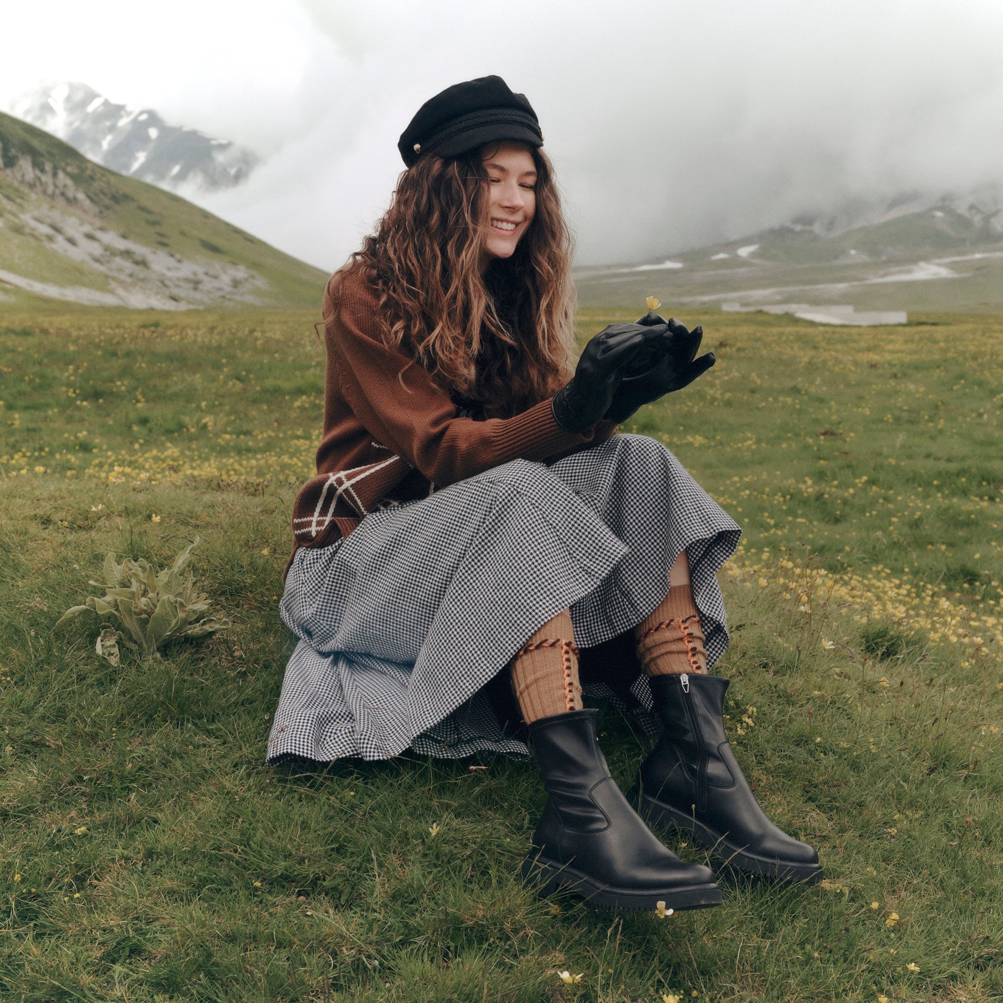 Simaya H2O Waterproof Black Leather Boots / Dolce Vita
