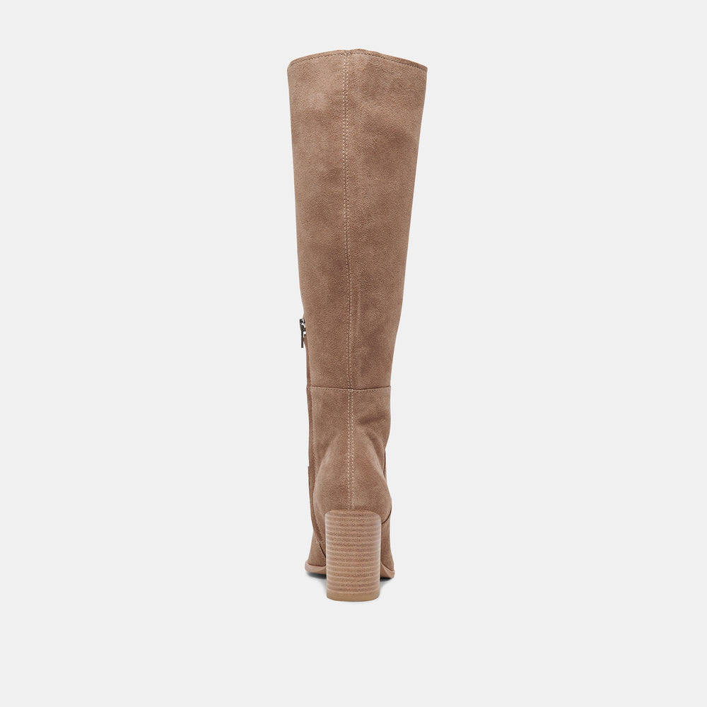 FYNN Boots Truffle Suede | Knee-High Truffle Suede Boots
 – Dolce Vita / Dolce Vita