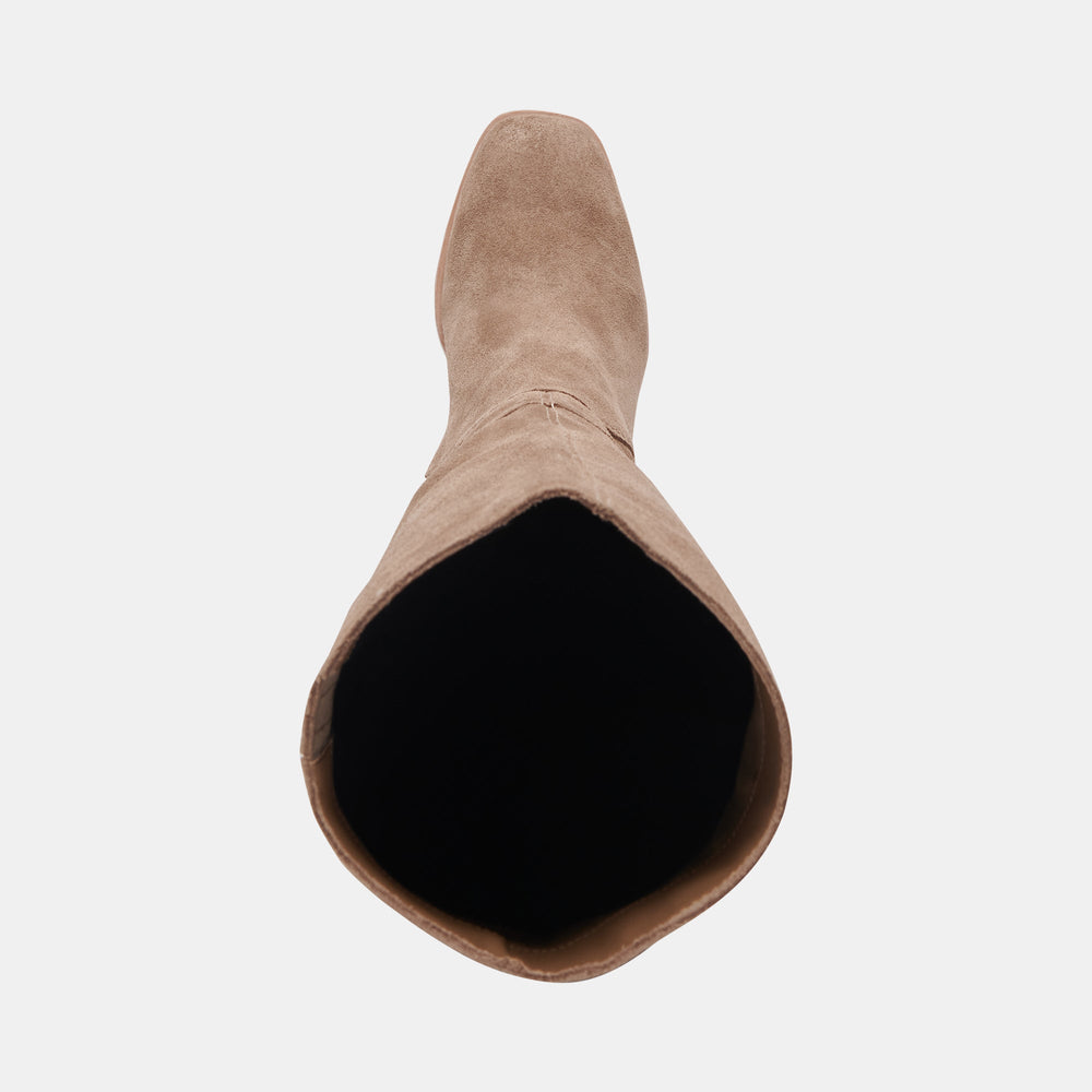 FYNN Boots Truffle Suede | Knee-High Truffle Suede Boots
 – Dolce Vita / Dolce Vita