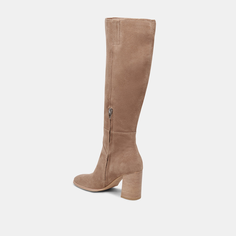 FYNN Boots Truffle Suede | Knee-High Truffle Suede Boots
 – Dolce Vita / Dolce Vita
