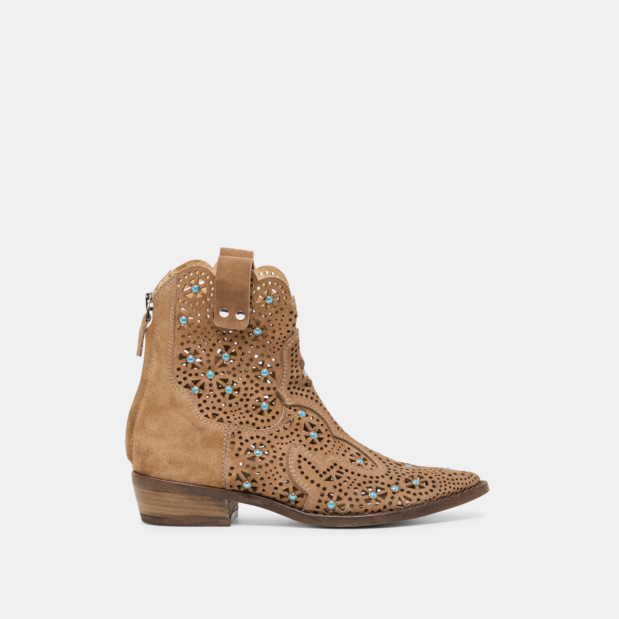 Oakly Mushroom Suede Booties / Dolce Vita