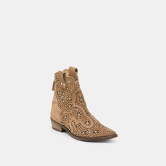 Oakly Mushroom Suede Booties / Dolce Vita