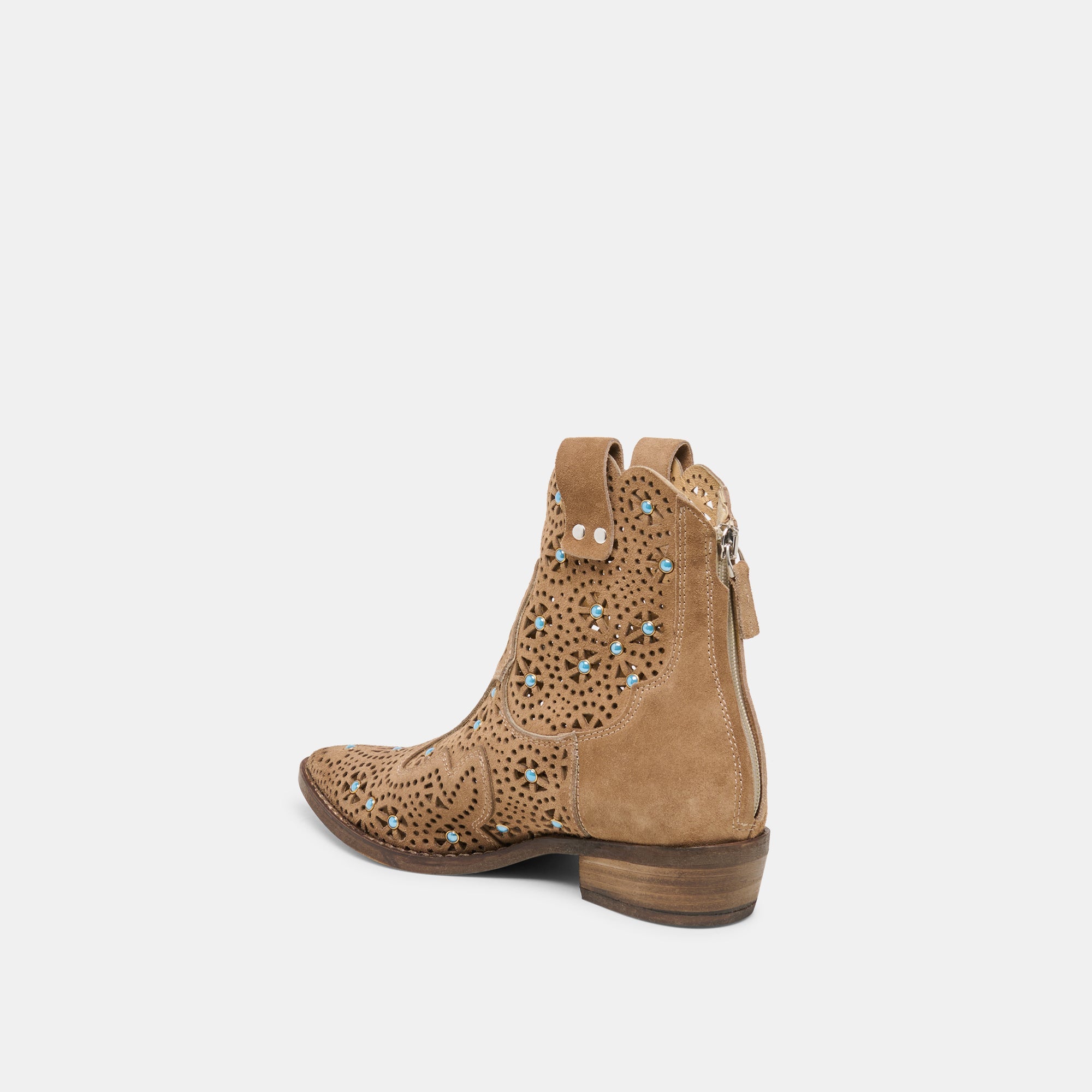 Oakly Mushroom Suede Booties / Dolce Vita