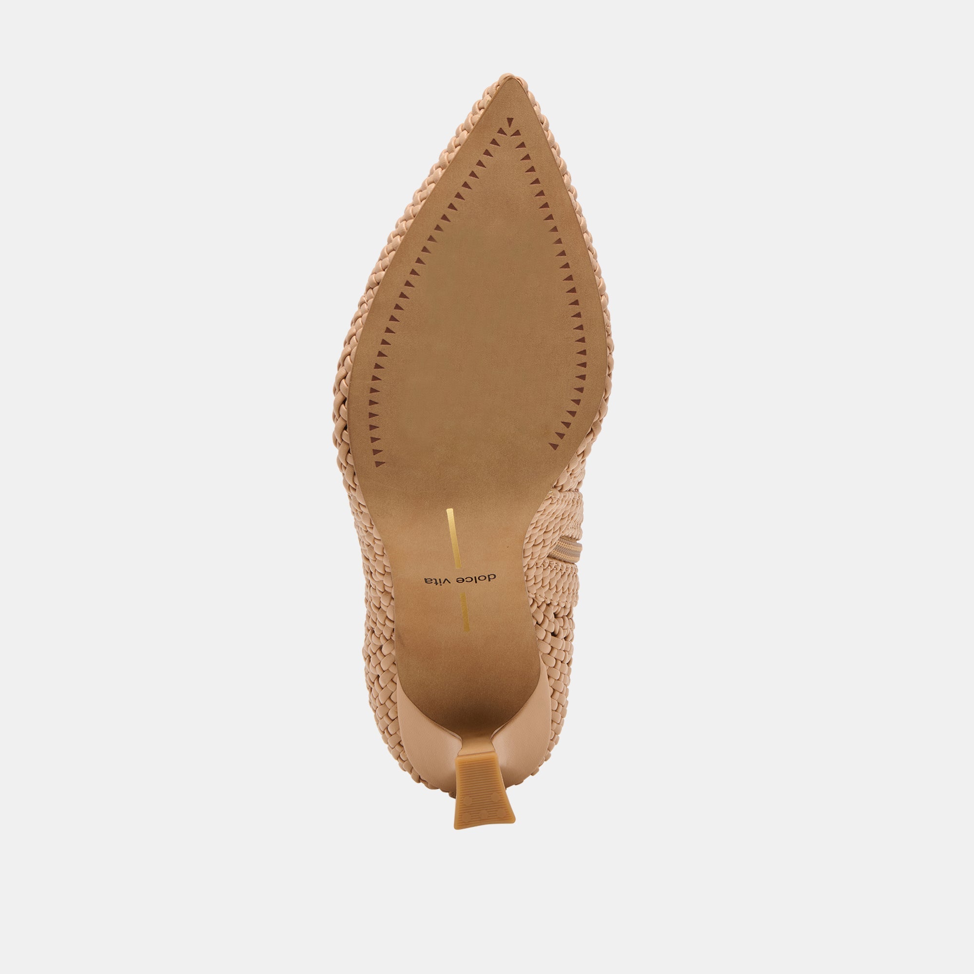 Embry Lt Tan Woven Stella Booties / Dolce Vita