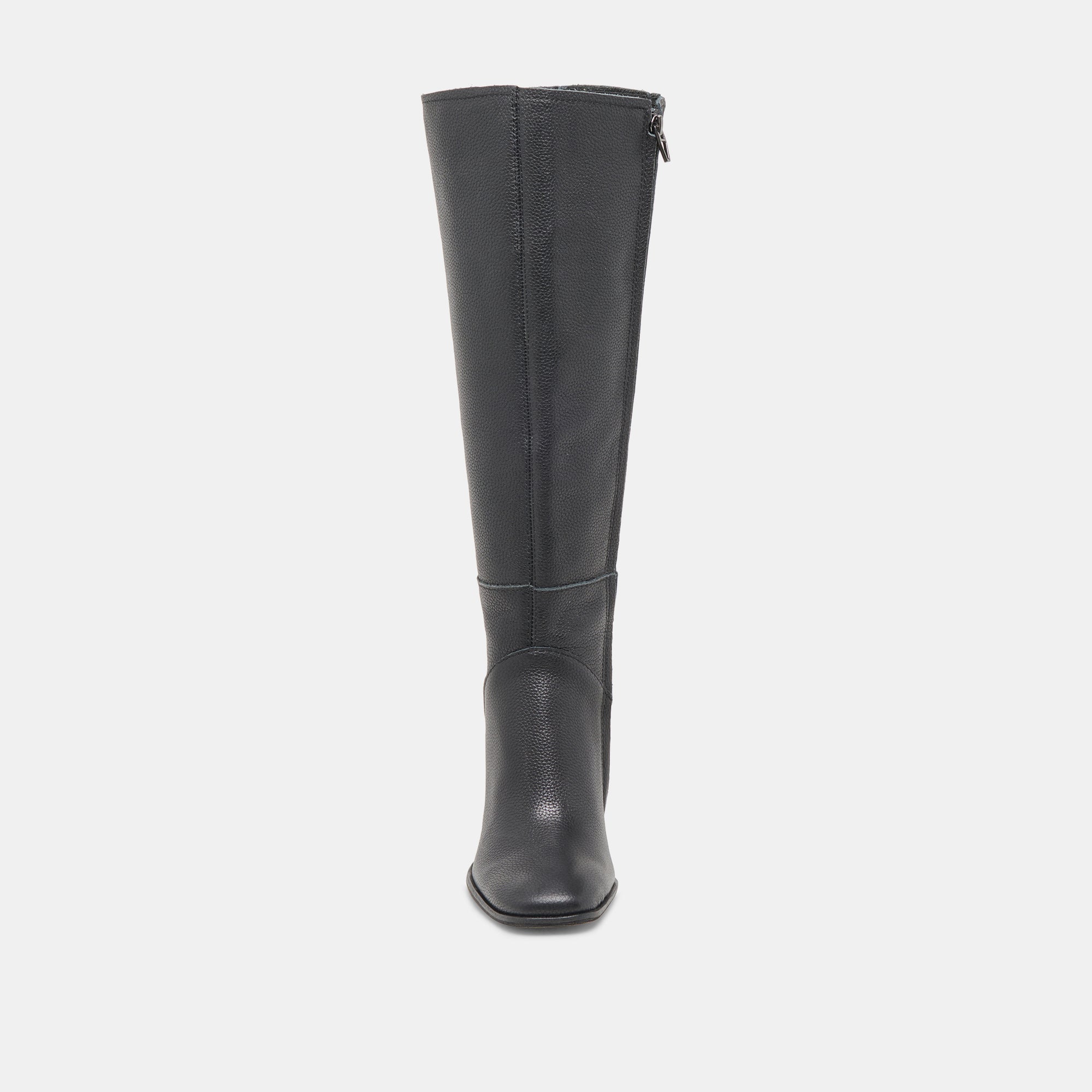 FYNN Wide Calf Boots Onyx Leather | Women's Onyx Knee-High Boots
 – Dolce Vita / Dolce Vita