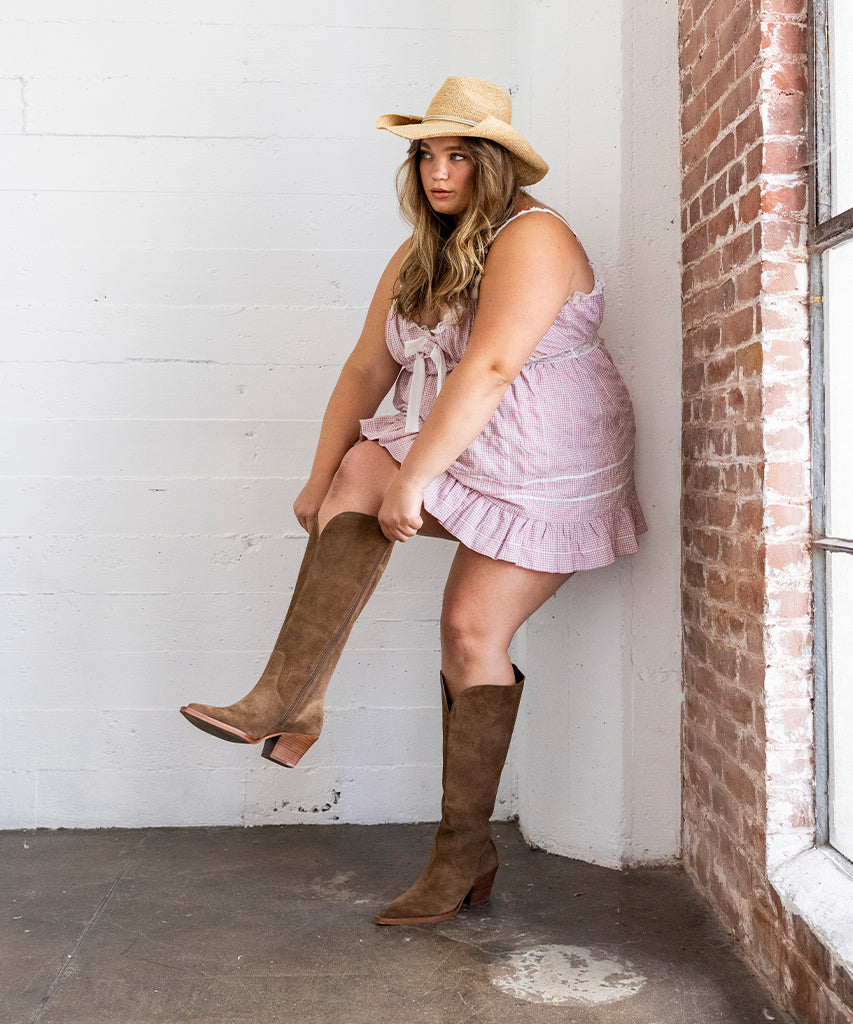 Raj Extra Wide Calf Brown Suede Boots | Suede Wide Calf Boots
 – Dolce Vita / Dolce Vita