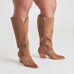 Raj Extra Wide Calf Brown Suede Boots | Suede Wide Calf Boots
 – Dolce Vita / Dolce Vita