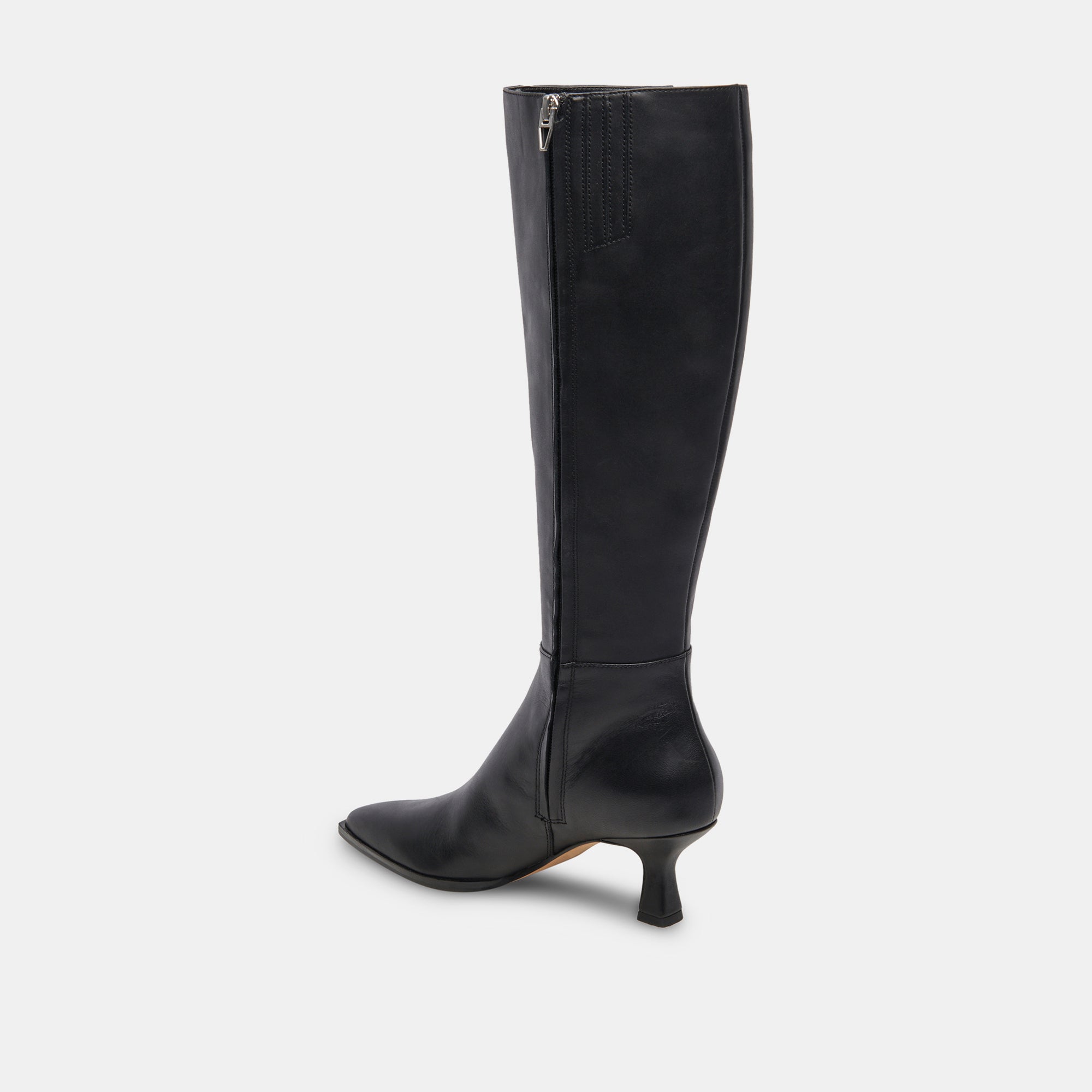 Auggie Wide Calf Boots | Black Leather Boots by Dolce Vita / Dolce Vita