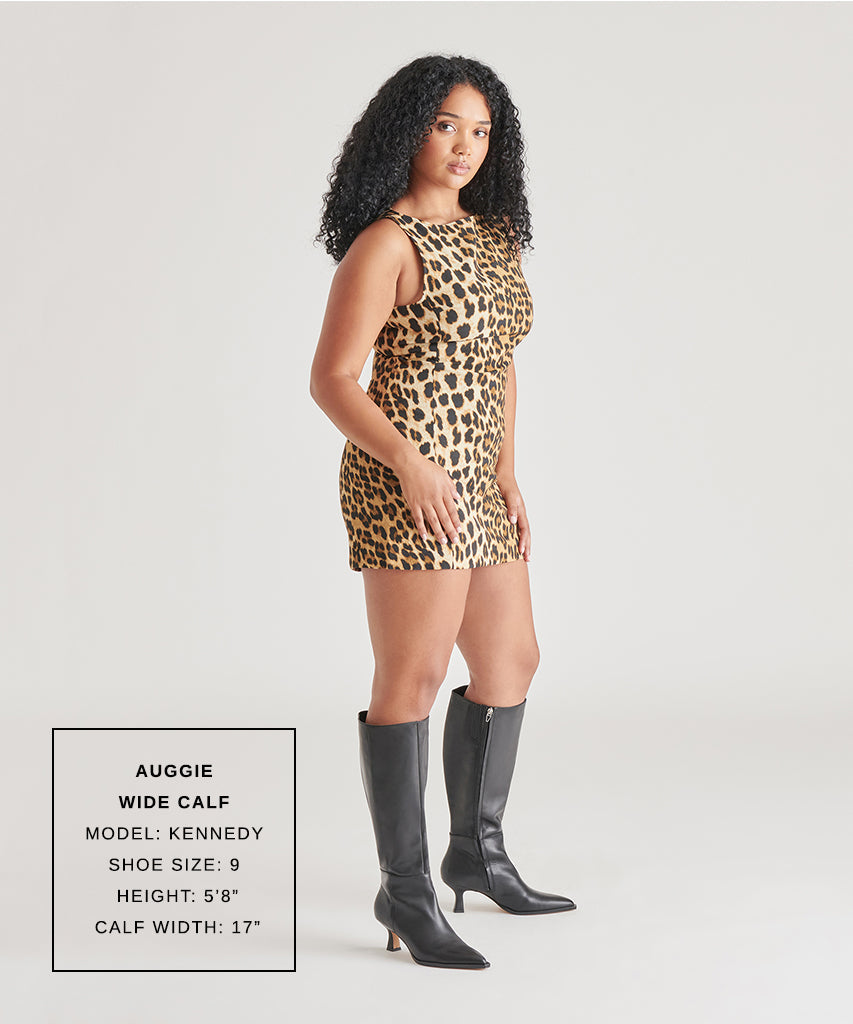 Auggie Wide Calf Boots | Black Leather Boots by Dolce Vita / Dolce Vita
