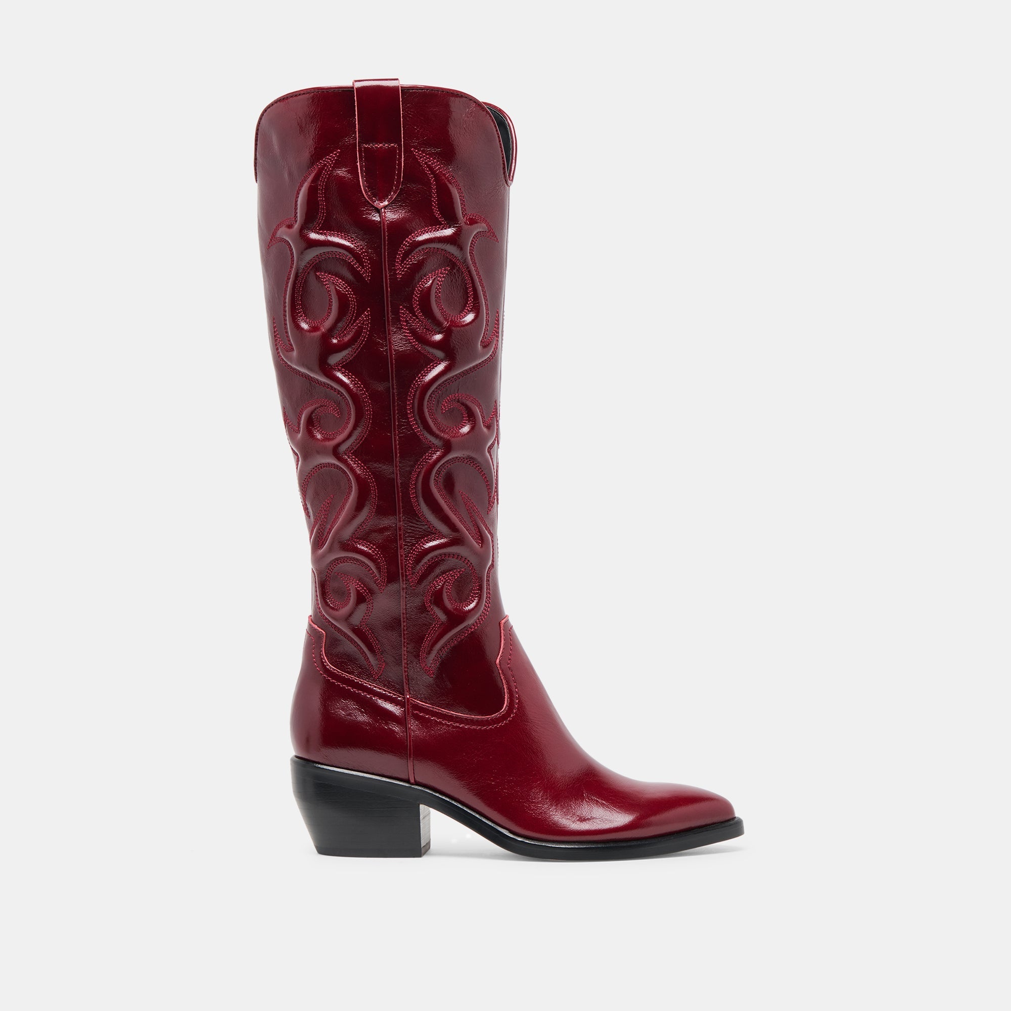 Mirla Oxblood Leather Boots / Dolce Vita