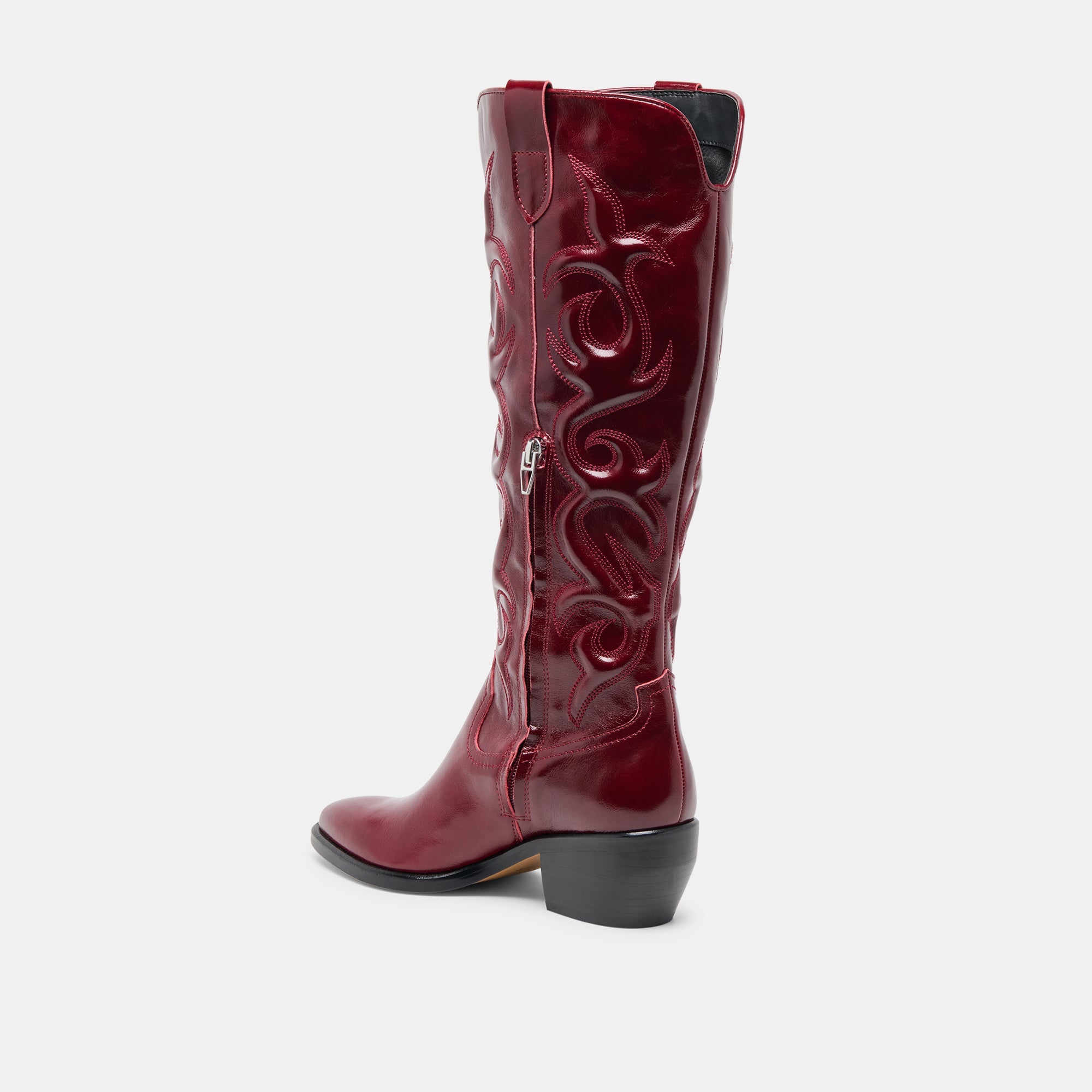 Mirla Oxblood Leather Boots / Dolce Vita