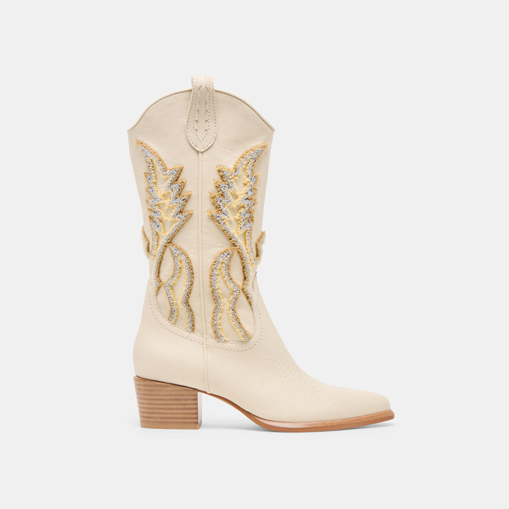 Vila Ivory Leather Boots / Dolce Vita
