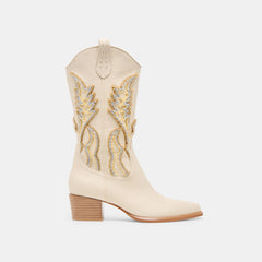 Vila Ivory Leather Boots / Dolce Vita