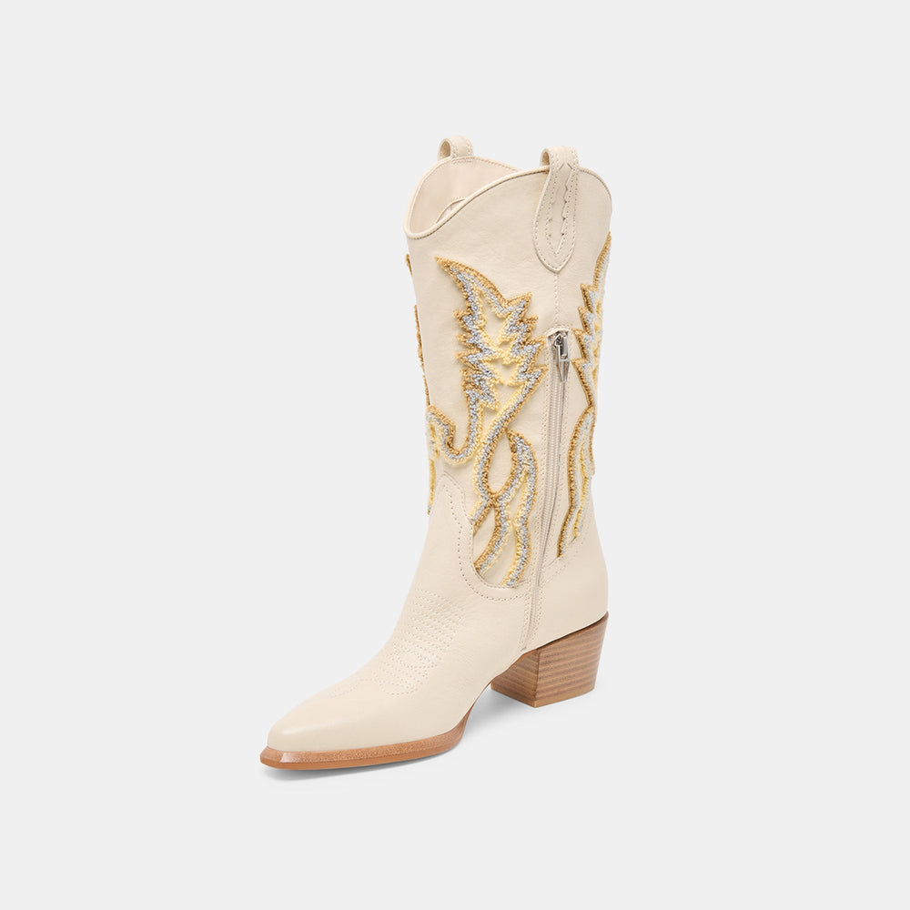 Vila Ivory Leather Boots / Dolce Vita