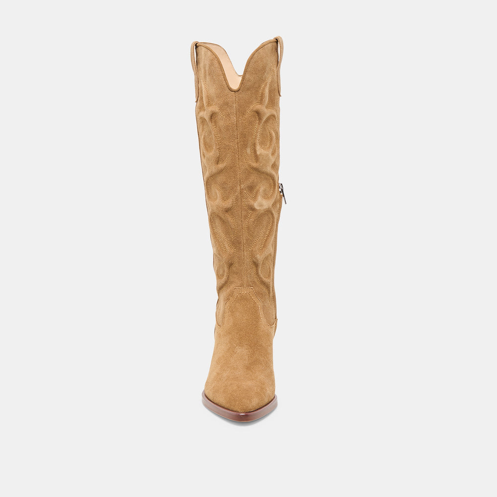 Mirla Lt Brown Suede Boots / Dolce Vita