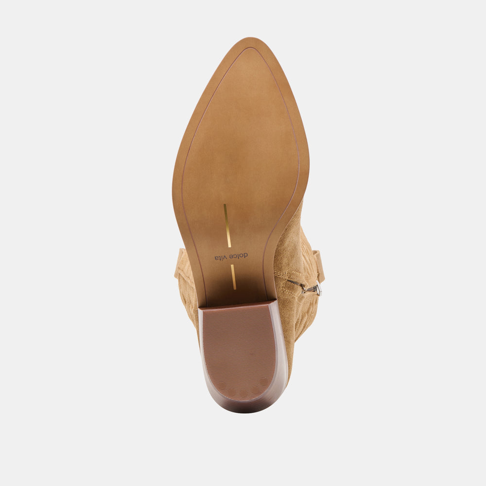 Mirla Lt Brown Suede Boots / Dolce Vita