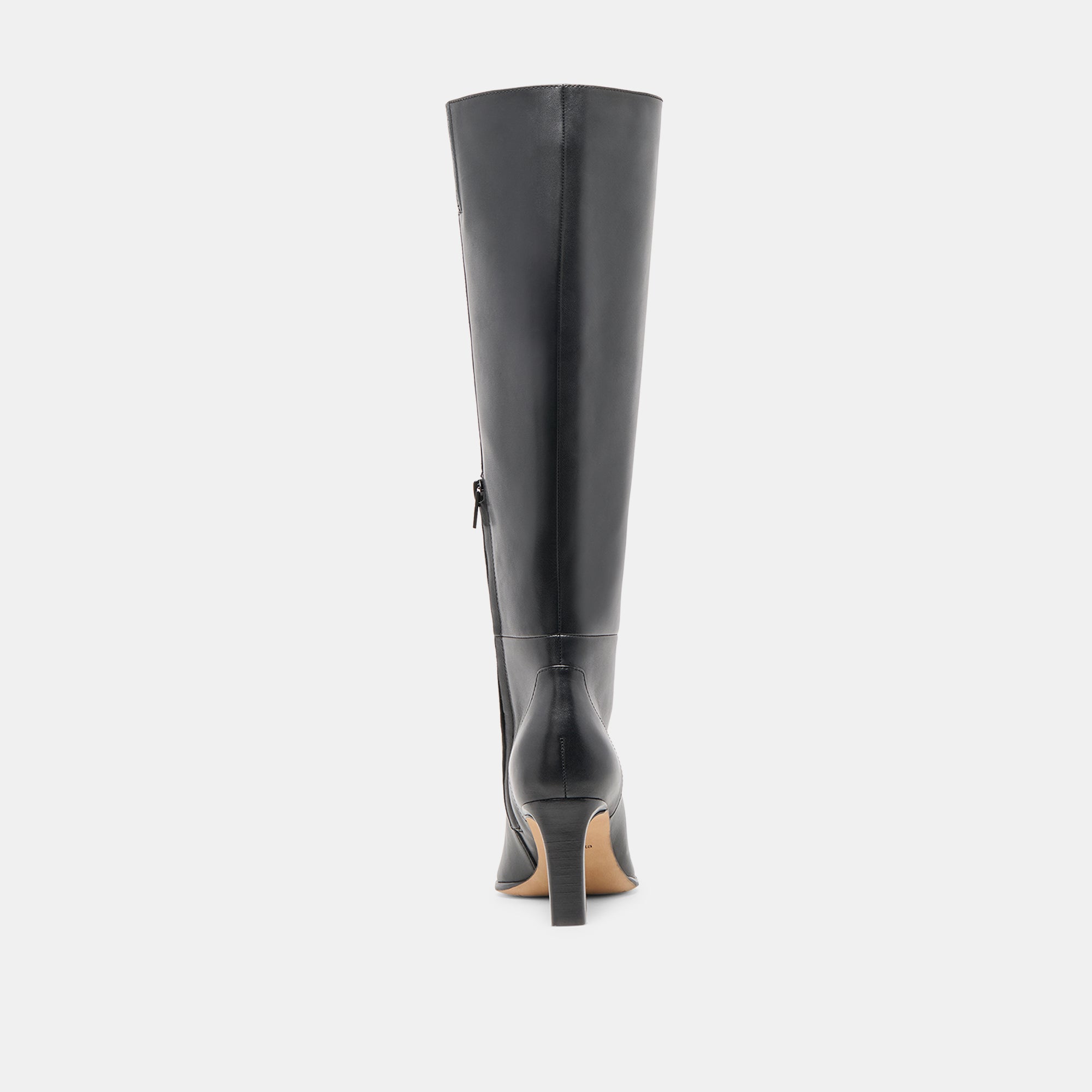 Emmi Black Leather Extra Wide Calf Boots / Dolce Vita