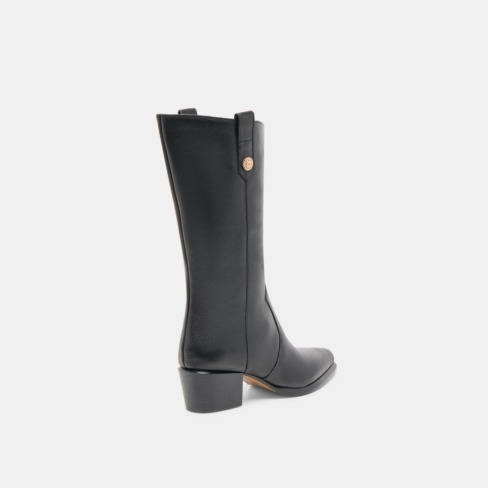 Vern Black Leather Boots / Dolce Vita