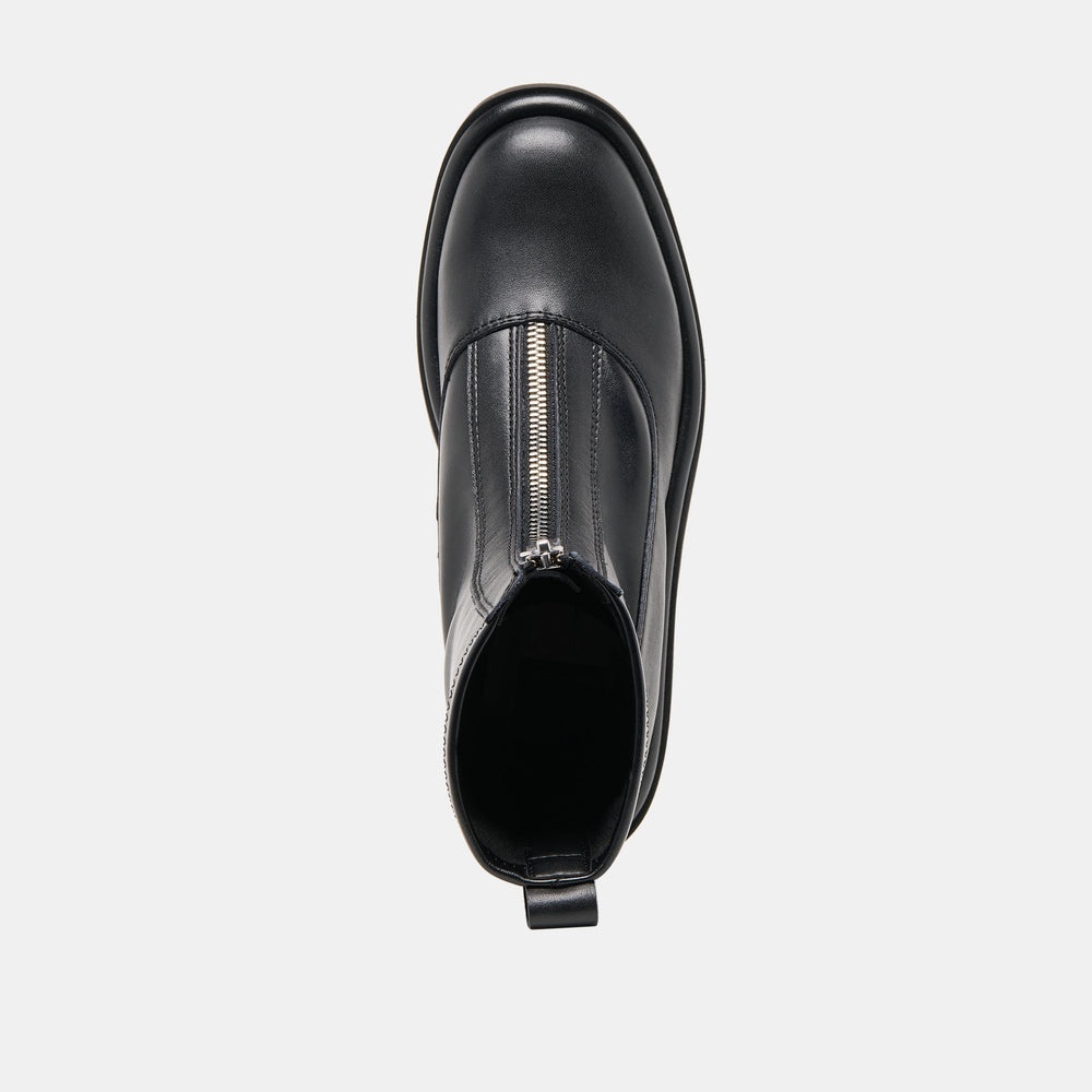 Shante Black Leather Boots / Dolce Vita
