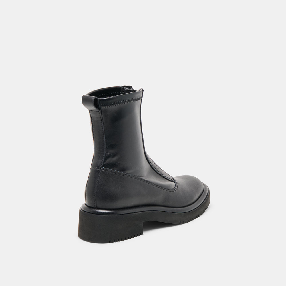 Shante Black Leather Boots / Dolce Vita