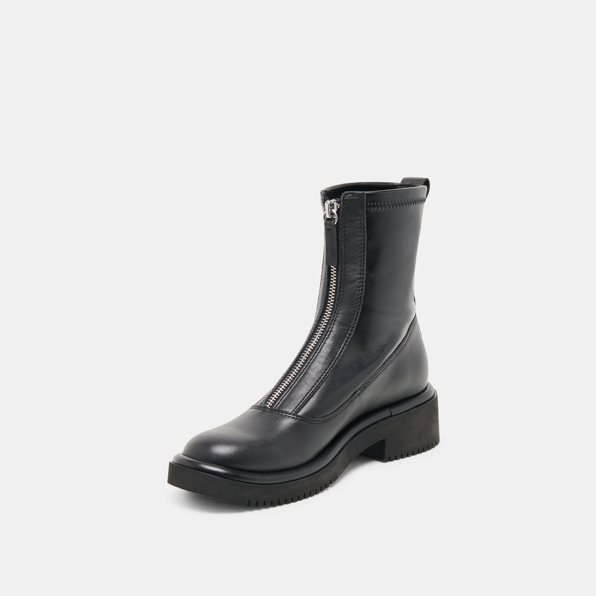 Shante Black Leather Boots / Dolce Vita
