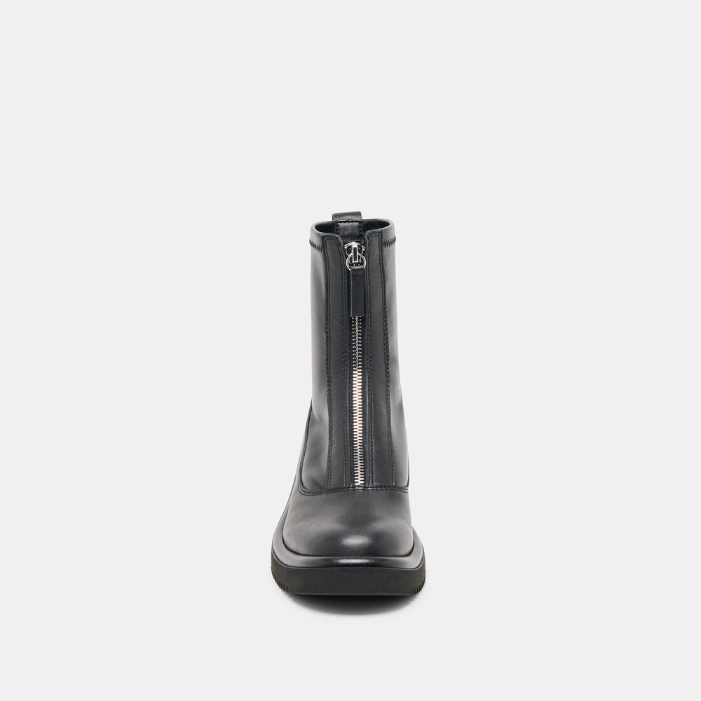 Shante Black Leather Boots / Dolce Vita