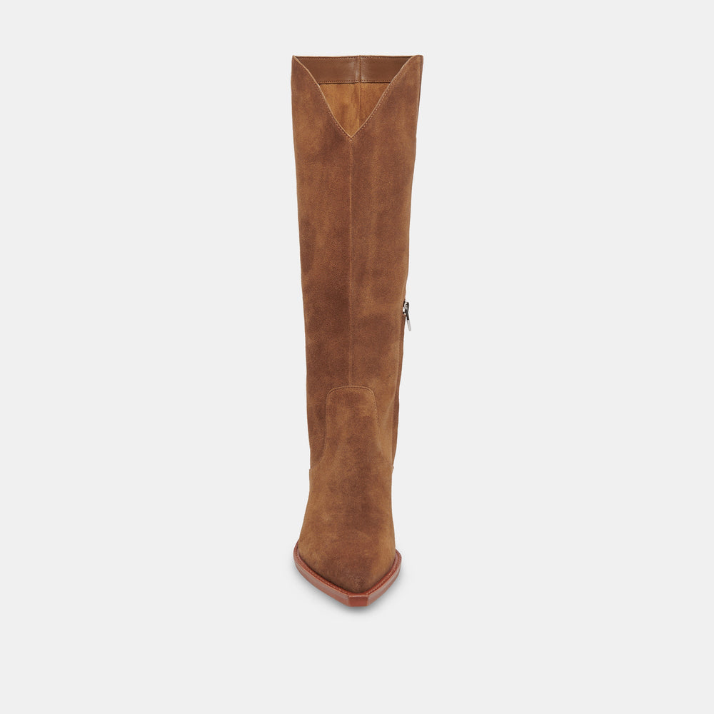 Raj Boots in Brown Suede | Women's Brown Suede Knee-High Boots
 – Dolce Vita / Dolce Vita