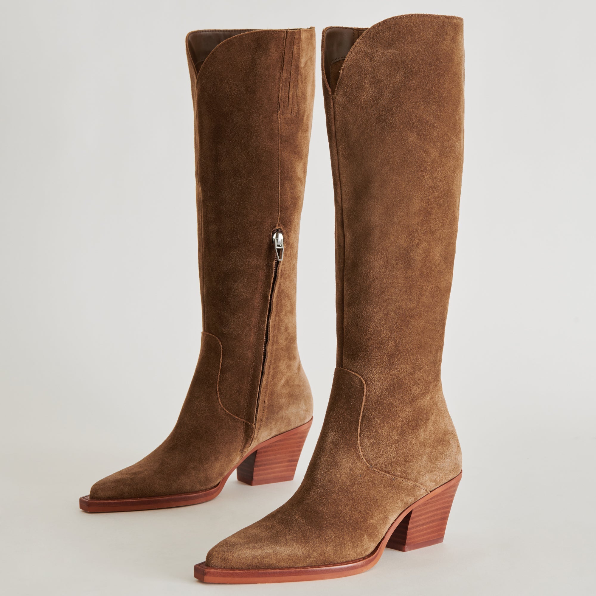 Raj Boots in Brown Suede | Women's Brown Suede Knee-High Boots
 – Dolce Vita / Dolce Vita