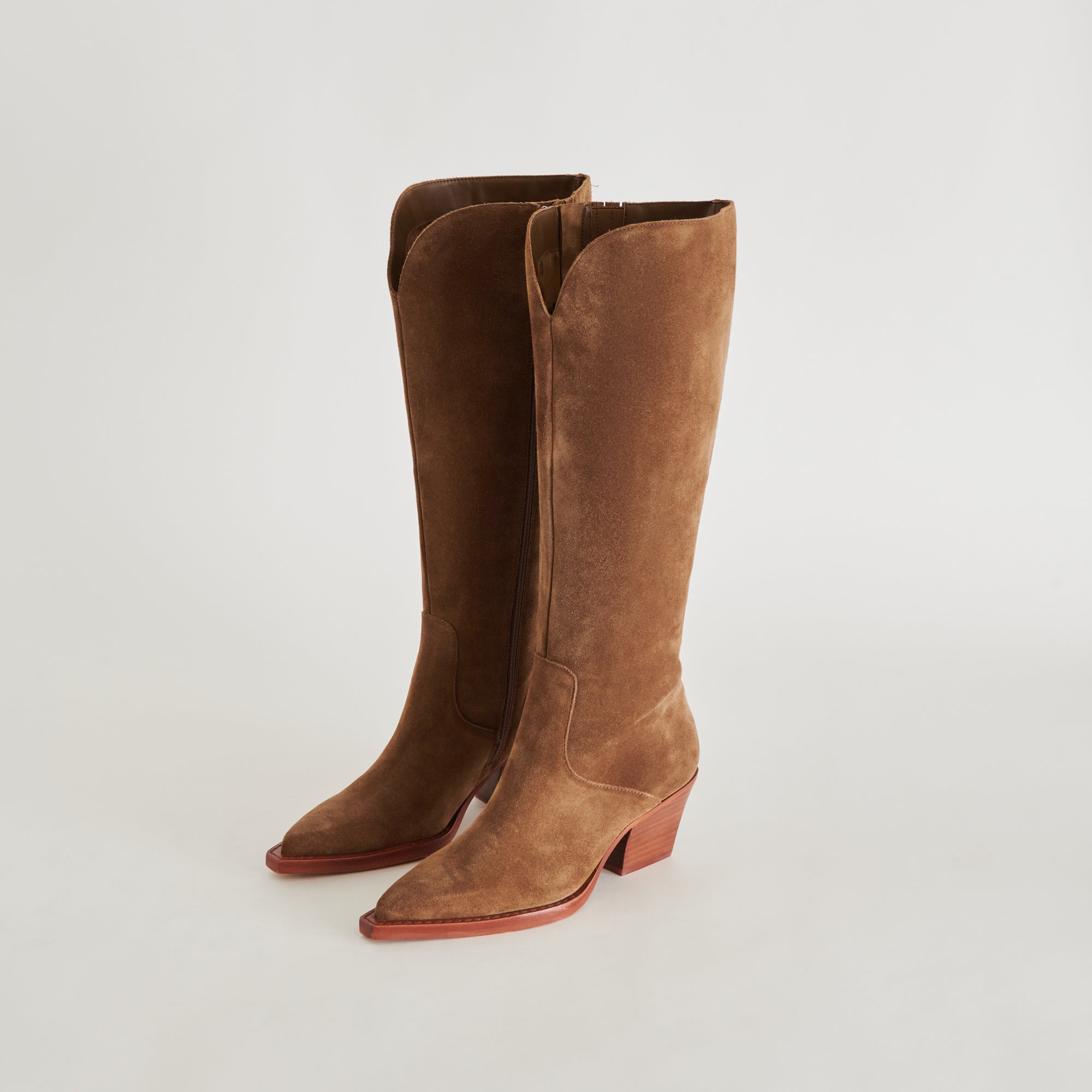 Raj Boots in Brown Suede | Women's Brown Suede Knee-High Boots
 – Dolce Vita / Dolce Vita
