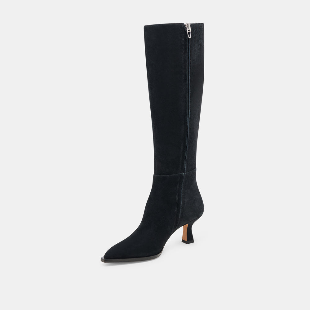 Auggie Boots | Onyx Suede Boots by Dolce Vita / Dolce Vita