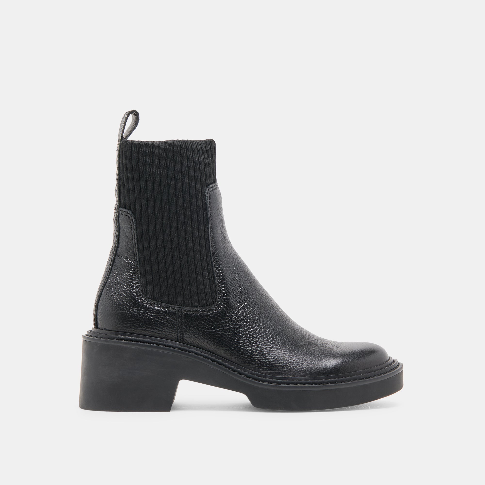 Hilora H2O Waterproof Black Leather Boots / Dolce Vita