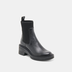 Hilora H2O Waterproof Black Leather Boots / Dolce Vita