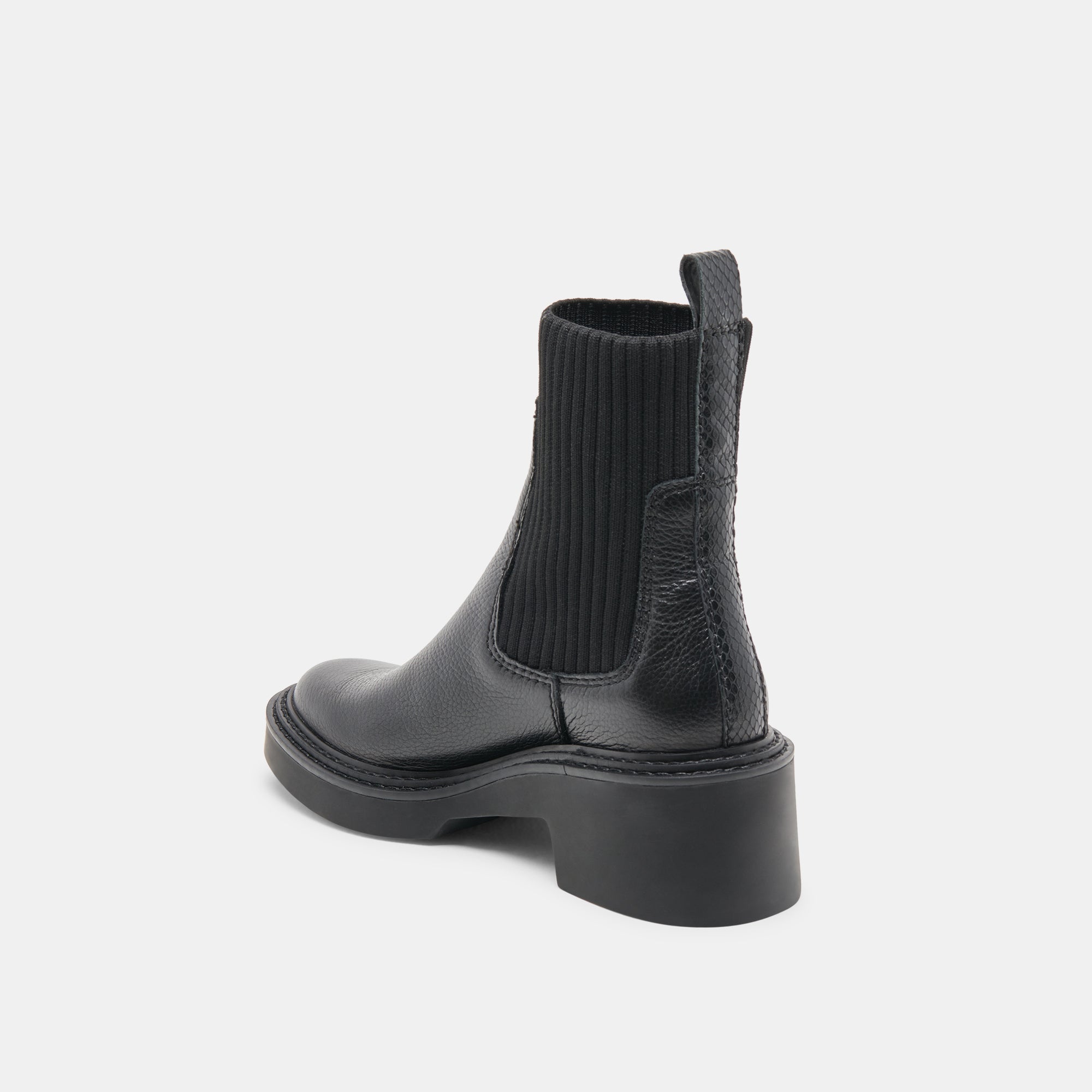 Hilora H2O Waterproof Black Leather Boots / Dolce Vita