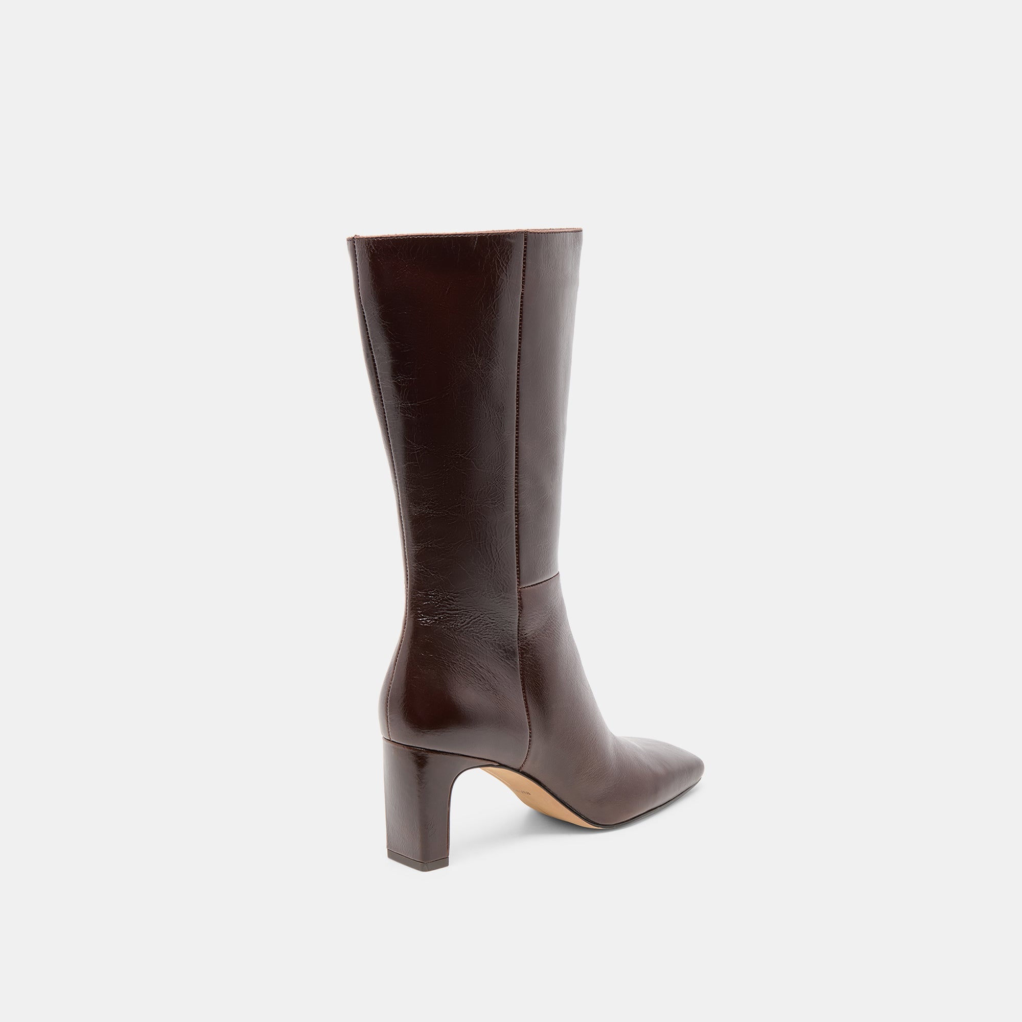Riggs Chocolate Leather Boots / Dolce Vita