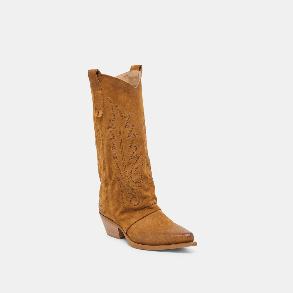 Sammy Chestnut Suede Boots / Dolce Vita